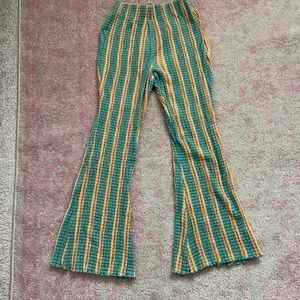 Free people flare stripe pants size Xs